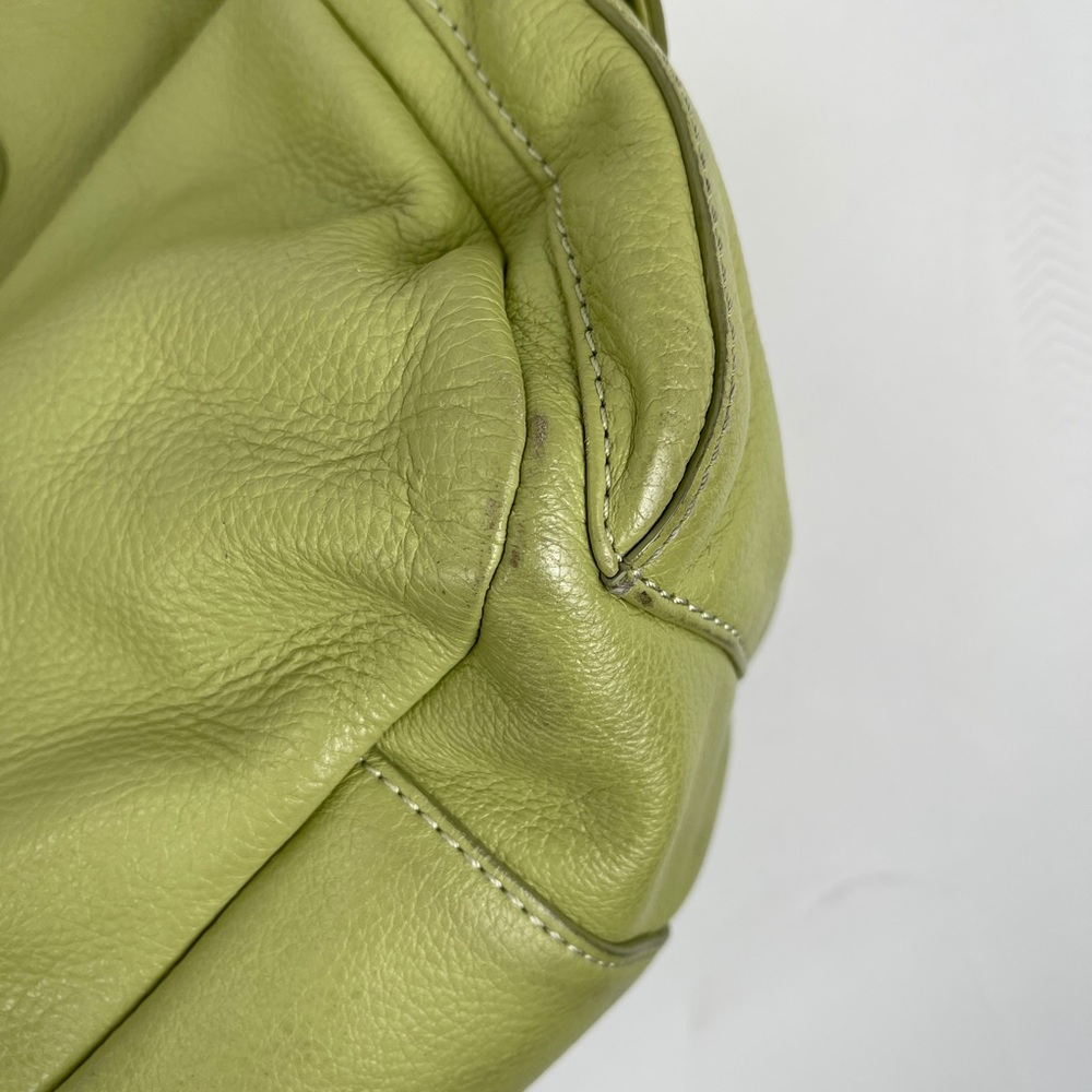 Sigrid Olsen Leather Shoulder Bag in Light Green - Picture 10 of 16